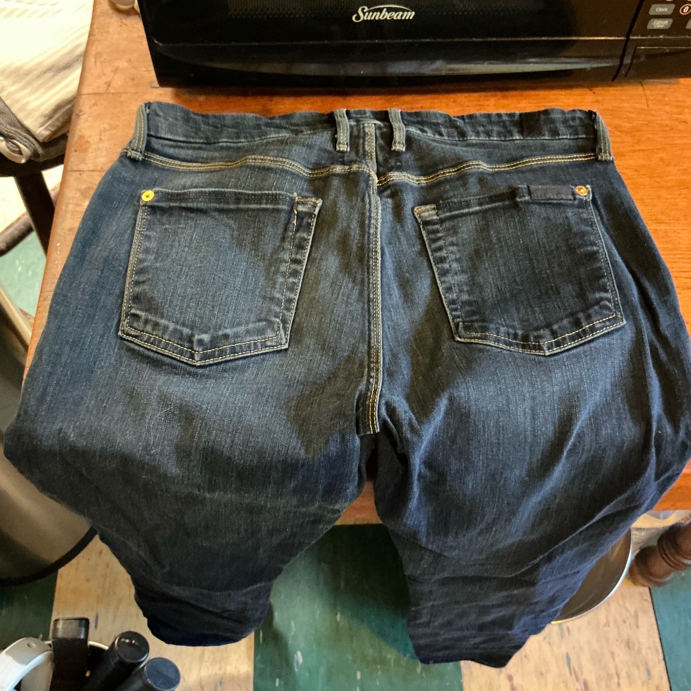 7 For All Mankind Dark Blue Jeans - Picture 5 of 6